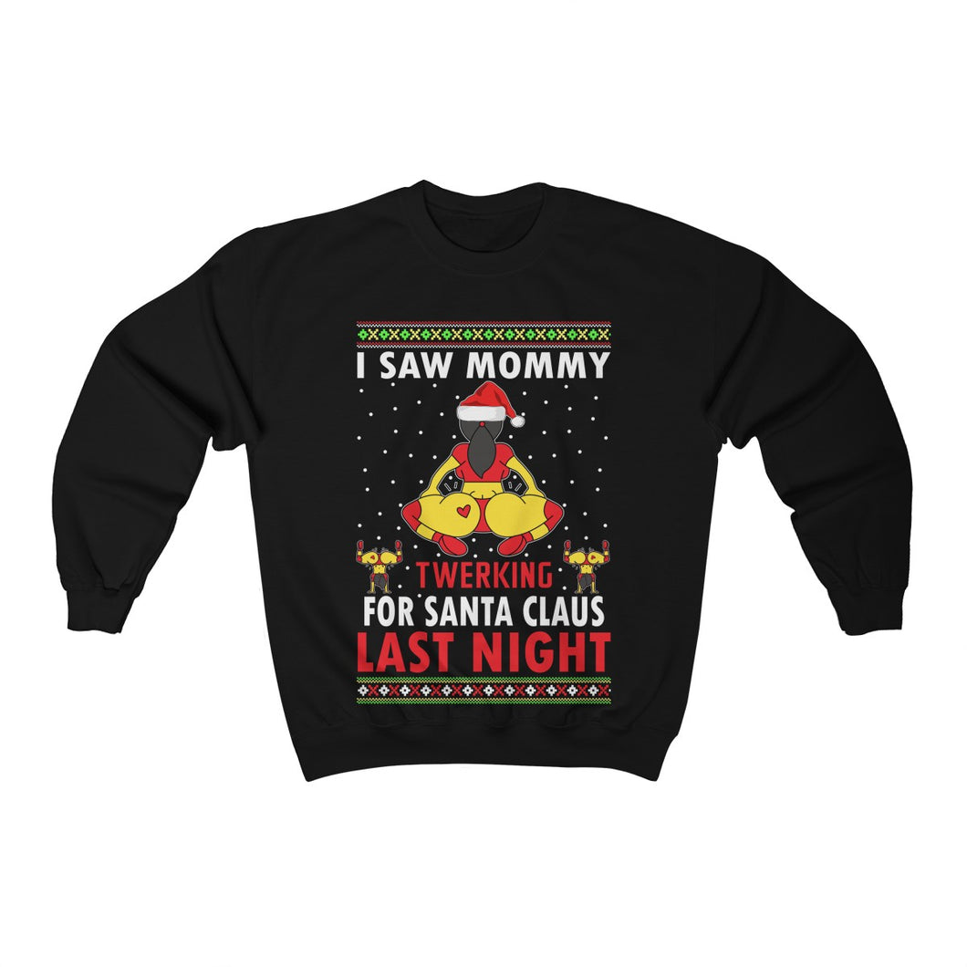 I Saw Mommy Twerking For Santa Claus Ugly Christmas Sweater