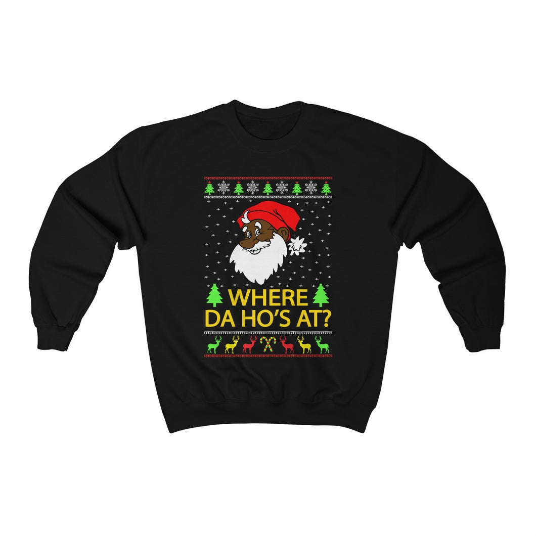 Where Da Ho’s At? Ugly Christmas Sweater